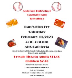 Dan\'s Fish Fry hosted by the AHS boys baseball team